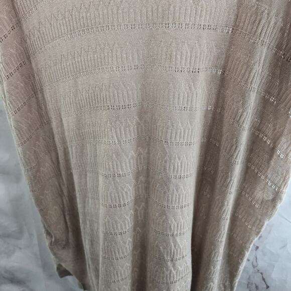 Torrid Cardigan Womens 1 2 1X 2X Brown Tan Sweater Vest Open Front Wrap Cover Up - Picture 7 of 13